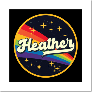 Heather // Rainbow In Space Vintage Style Posters and Art